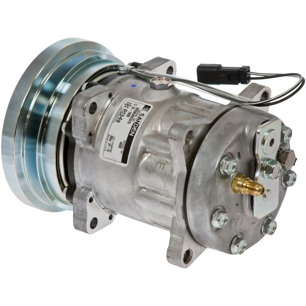 COMPRESSOR SD7H15SHD 4608 138mm 1A 12V EAR R134A ST TERM 20-04608