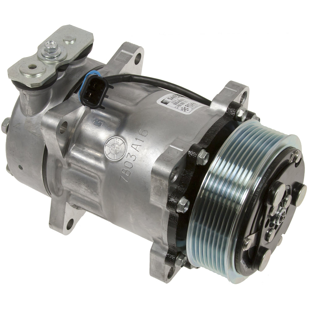COMPRESSOR SD7H15 119mm PV8 EAR MT GQ HEAD 12V 2 WIRE 20-04705