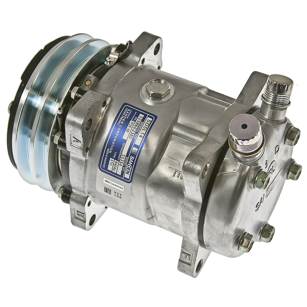 COMPRESSOR SD5L14 2A GRV 12V 132mm VOR JE HEAD R404 20-05354
