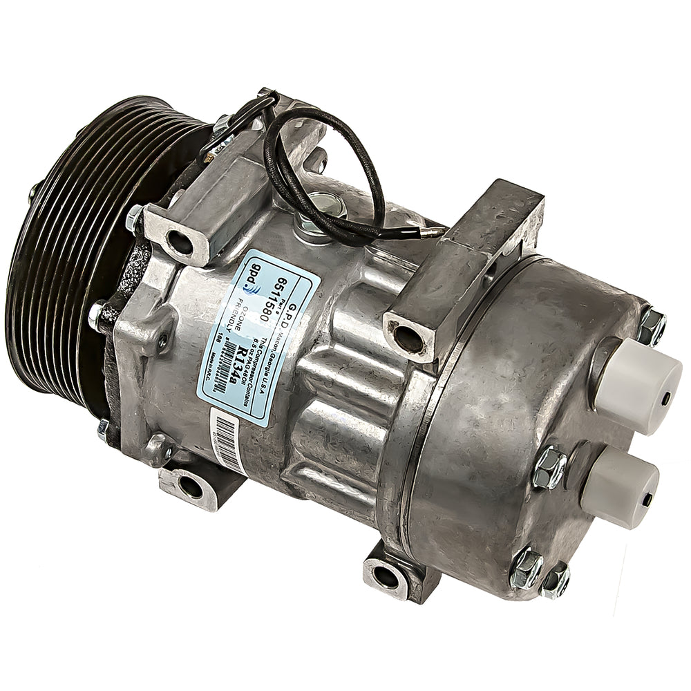 COMPRESSOR SD7H15 4666 HOR 119mm PV8 12V DIR 20-10089-AM