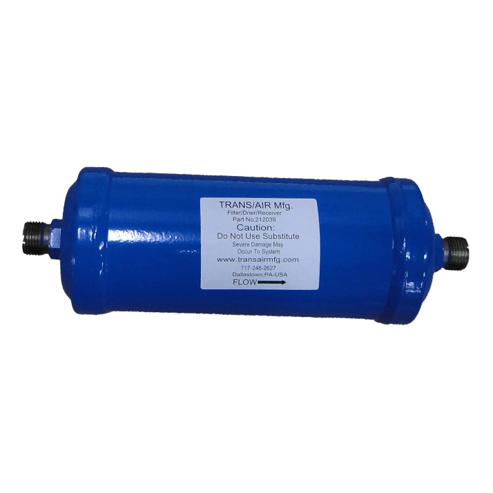 Filter/Drier/Receiver, 12 CI Desiccant, 1/2 MIO x 1/2 MIO 212039 - Don Brown Bus Parts