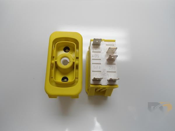 210521 Collins SWITCH SPST ON-OFF YELLOW BEZL