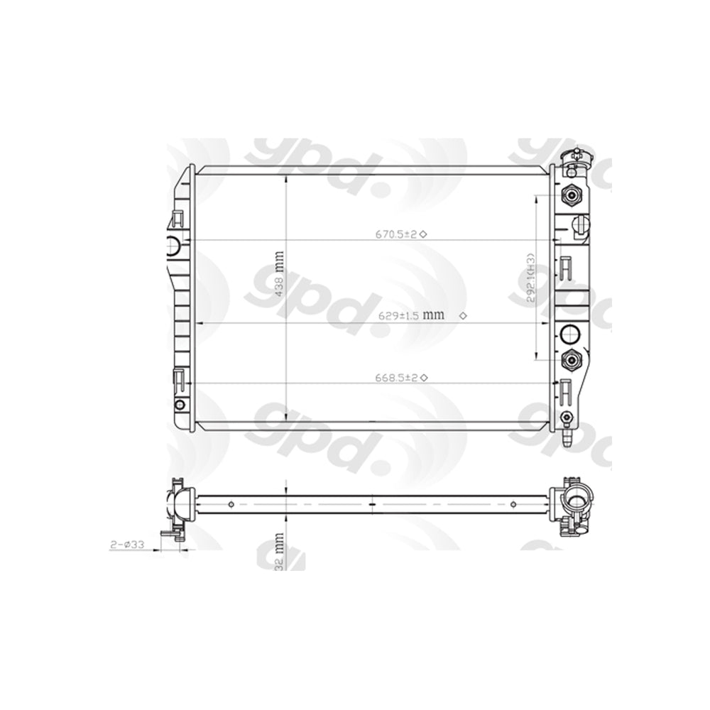 Radiator 93-97 Camaro/firebird 5.7L 24-80602