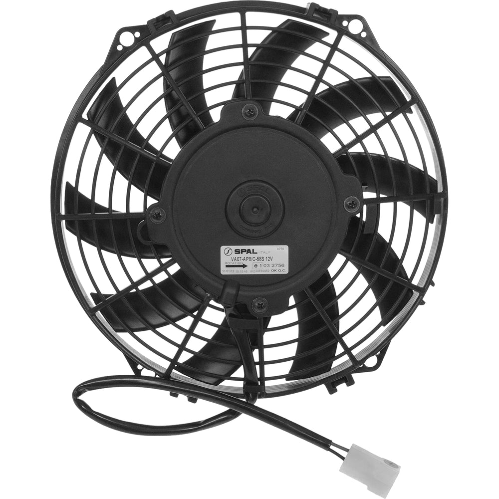FAN ASSEMBLY 9in 12V S BLADES PUSHER LOW PROFILE 25-14810-S