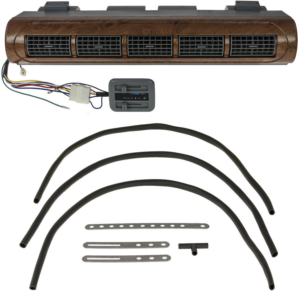 Evaporator Minibus 5 Louvers 22 Pass Coil Walnut Finish 27-41502-AM