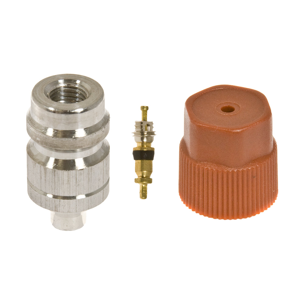 SERVICE PORT R134A WELD ON HIGH SIDE (16MM) w/VLV CORE ALUM. 35-50000