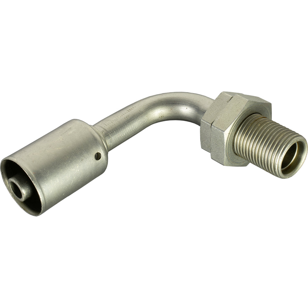 FTG BULKHEAD STL 90 DEG #8MIO x #8 BL 35-S1722