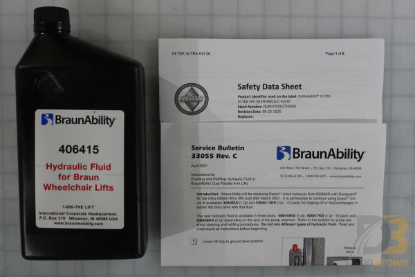 406417Ks 12 Pk / Case 406415 Hydraulic Fluid Kit Shipout