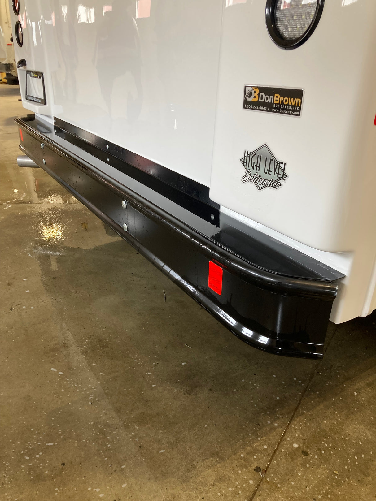HLE HS010122 STD Bumper Fill Plate Black - Don Brown Bus Parts