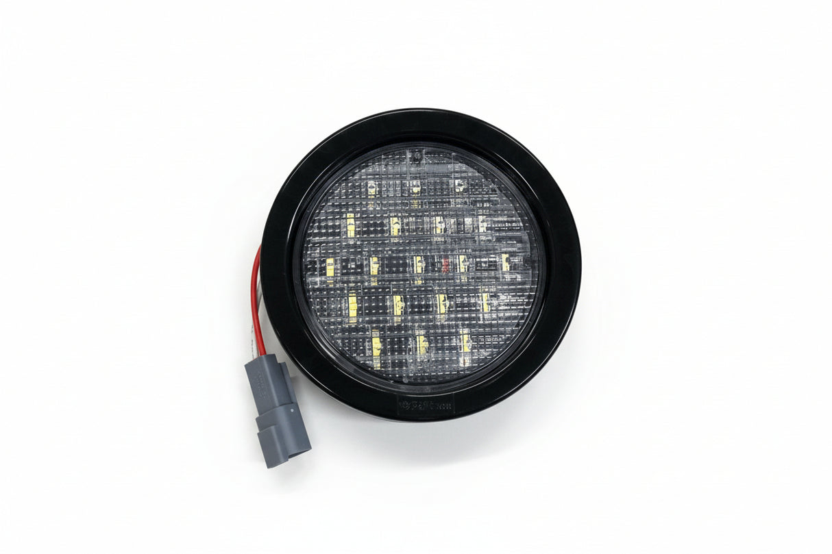 100RL0011 HLE 4" Round Reverse Light W/ Plug - Don Brown Bus Parts