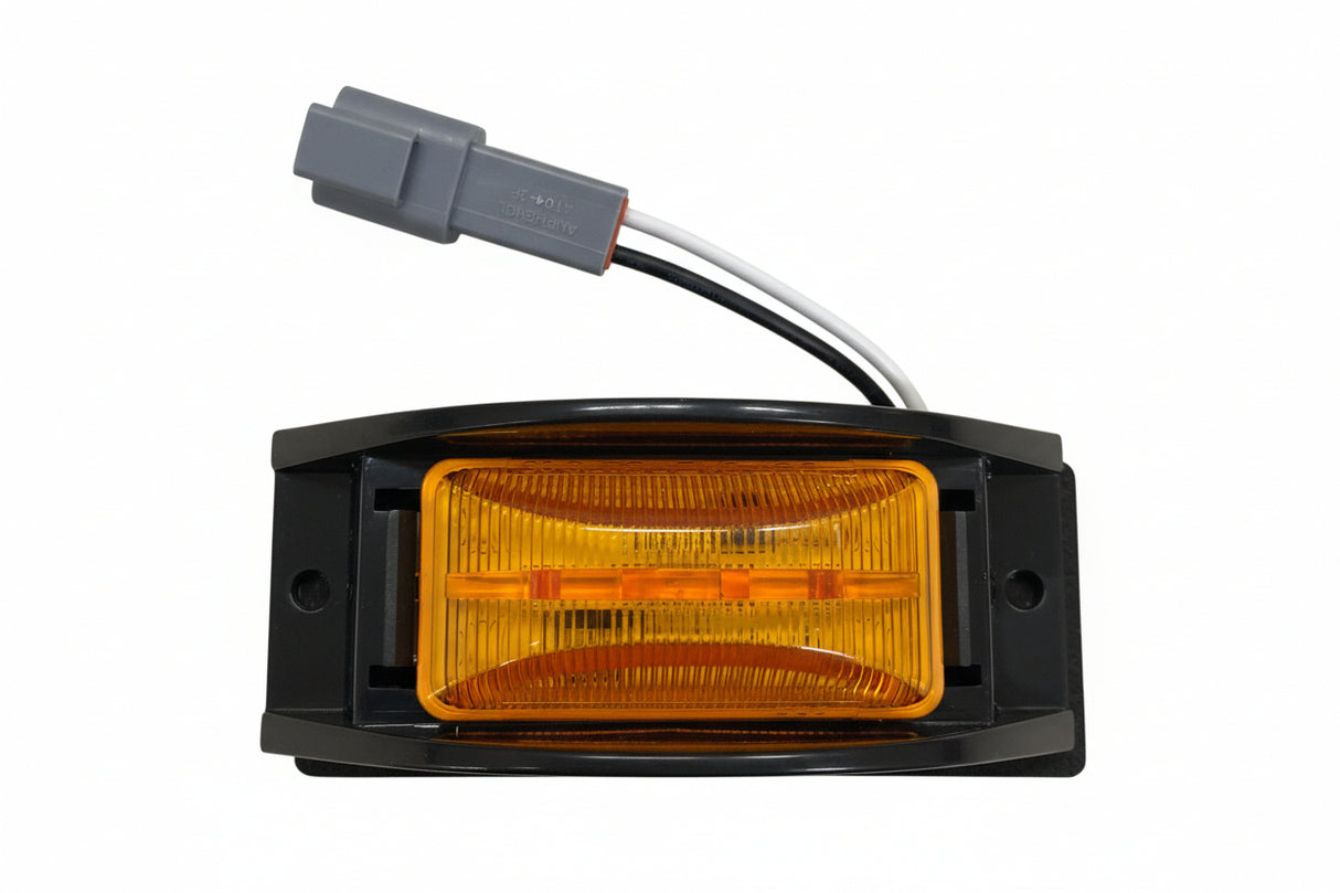 100ML0044 HLE Amber Marker Light W/ Plug (Front) - Don Brown Bus Parts