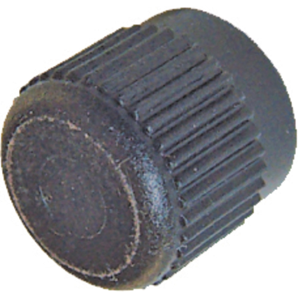 5 Pk R12 Valve Cap - Black Plastic - High Side MT0066