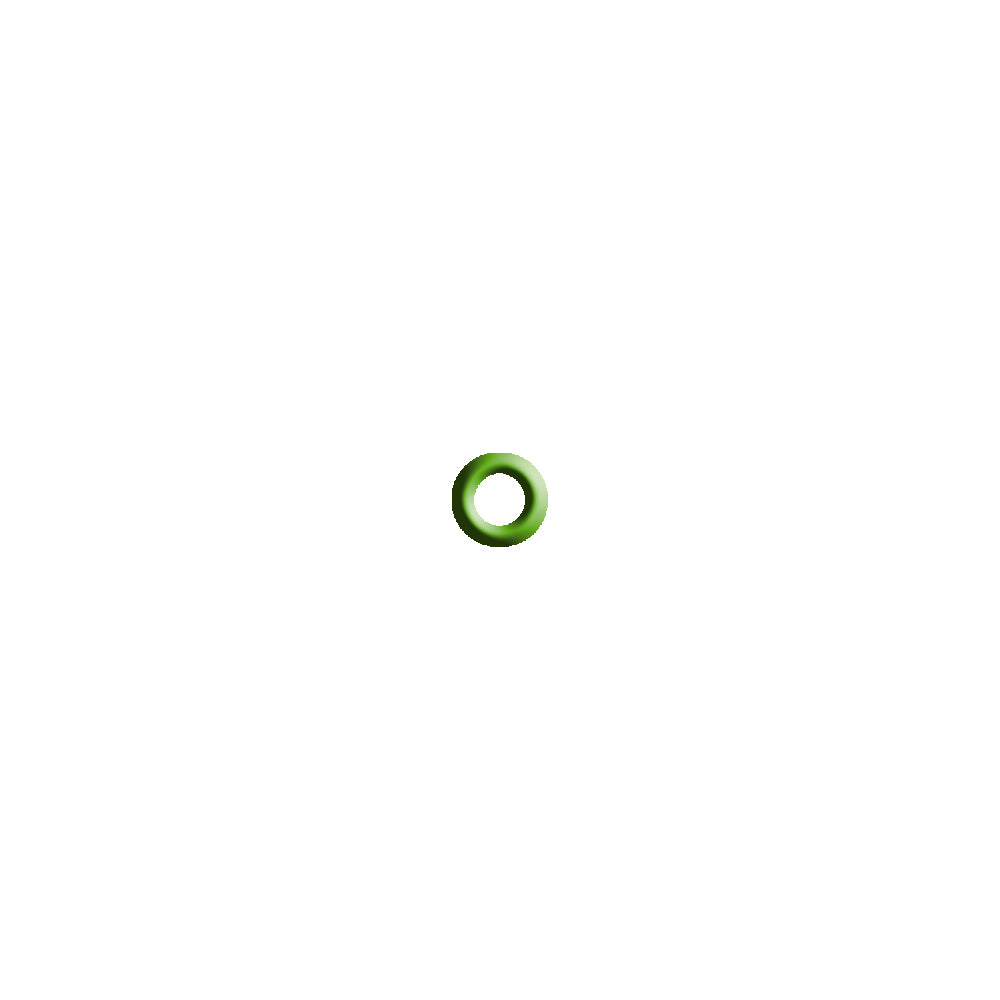 20 PK GREEN HNBR O-RING - #6 (3/8in) CAPTURED MT0236