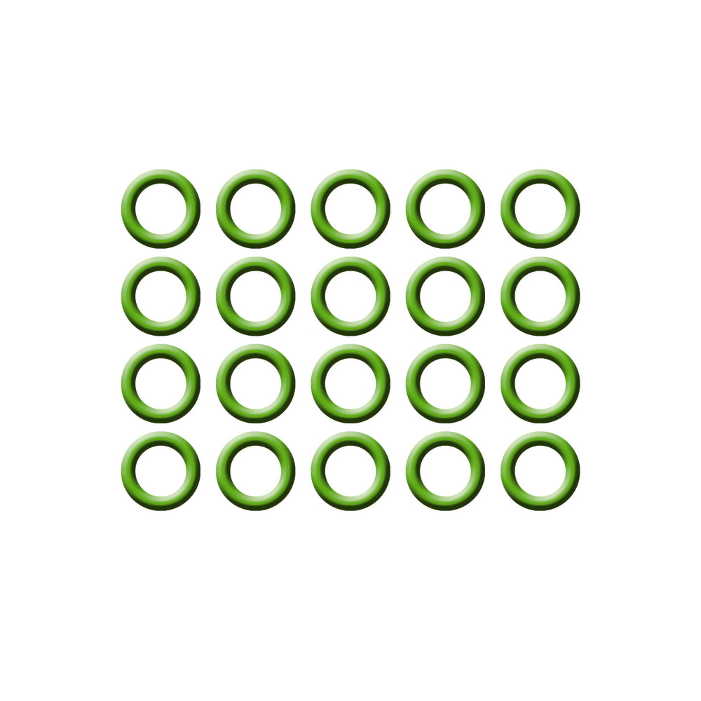 20 PK GREEN HNBR O-RING - #8 (1/2in) P-NUT MT0243