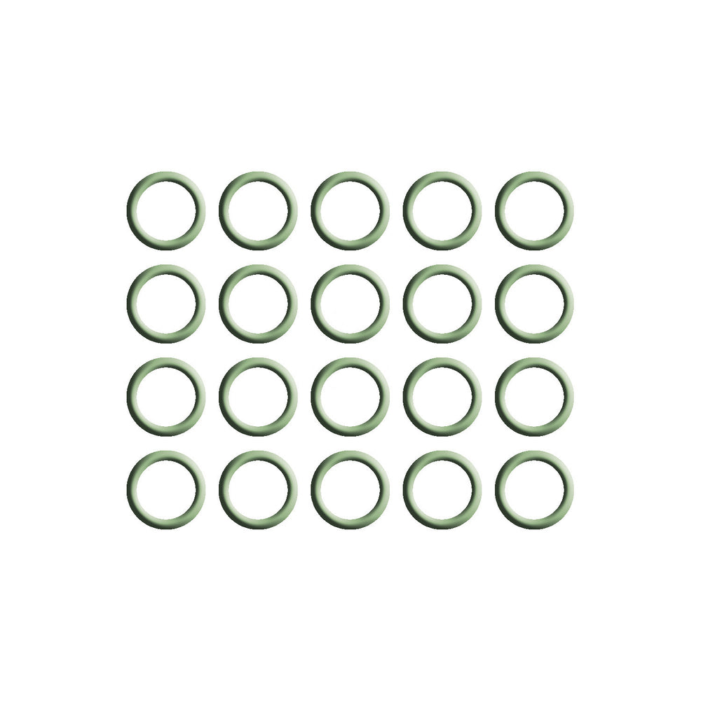 20 PK GREEN HNBR O-RING - #8 (1/2in) STANDARD MT0250