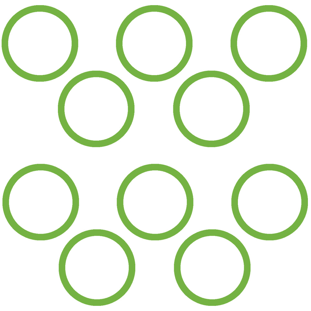 10 Per Green HNBR O-ring - Opel/saab MT0273-10