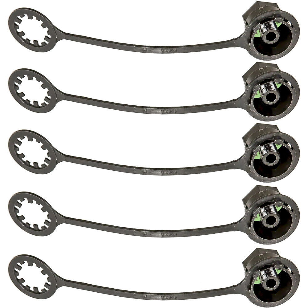 5 Pk, Cap Low Side M8 X 1 Long Post MT6076-5