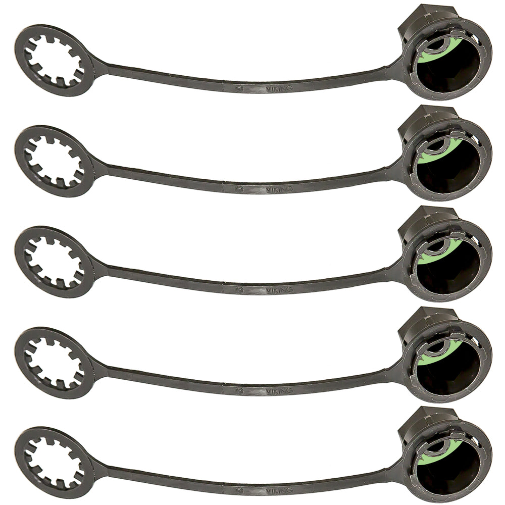 5 Pk, Cap Low Side M9 X 1 Short Post MT6077-5