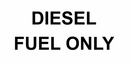 IH-DEF Diesel Fuel Only Decal 6in x 3 3/8in