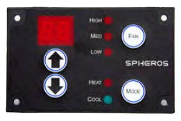 SPHEROS 11126977C TSTAT, DIGITAL HEAT/AC HMI