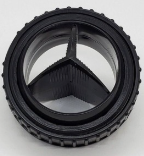 Louver, Ball 2", Black,w/ring 58-01379-00