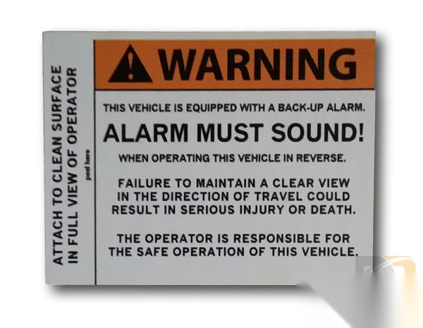 Alarm Must Sound Decal IH-AMS