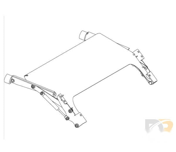 ASSEMBLY- RU FOOTREST FOLD XT / ADA RU2017SE KIT SHIPOUT 509834AKS