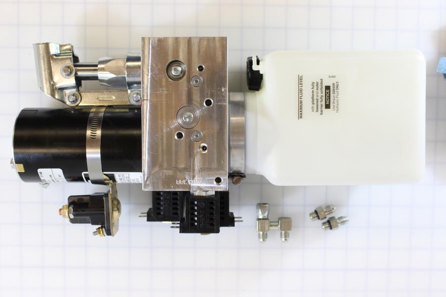 Pump with Fittings, 12V, for Braun Lifts — 300022KS (34330-12V)