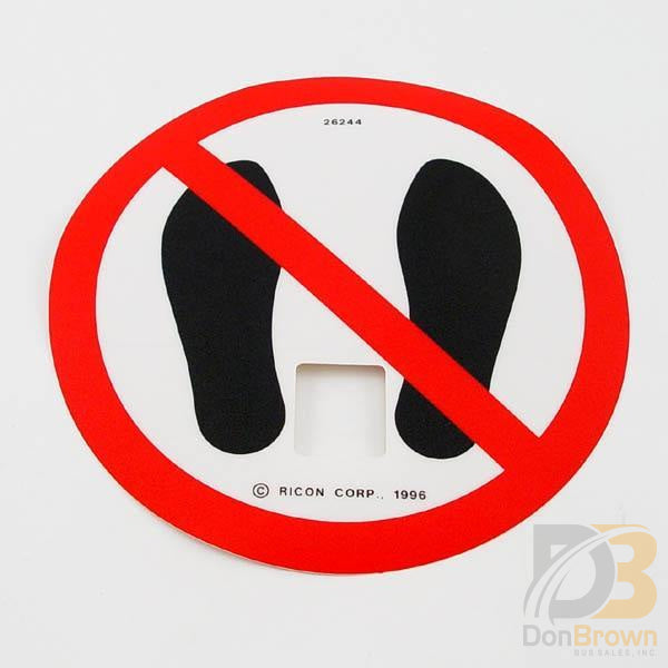 Decal No Step Lexan Series Ri26244 Wheelchair Parts
