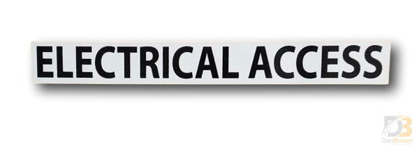 Electrical Access Decal Ih-Ea Bus Parts