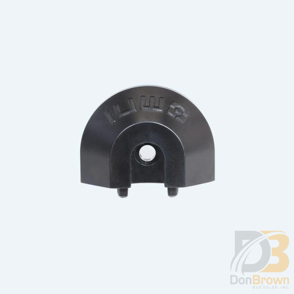 End Cap For Surface Angled Series Omni L Track - Black Qc06059 Wheelchair Tiedowns