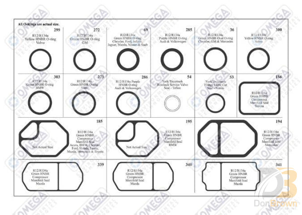 Master Tech Mt2000 O-Ring Kit #5 Mt9556 Air Conditioning