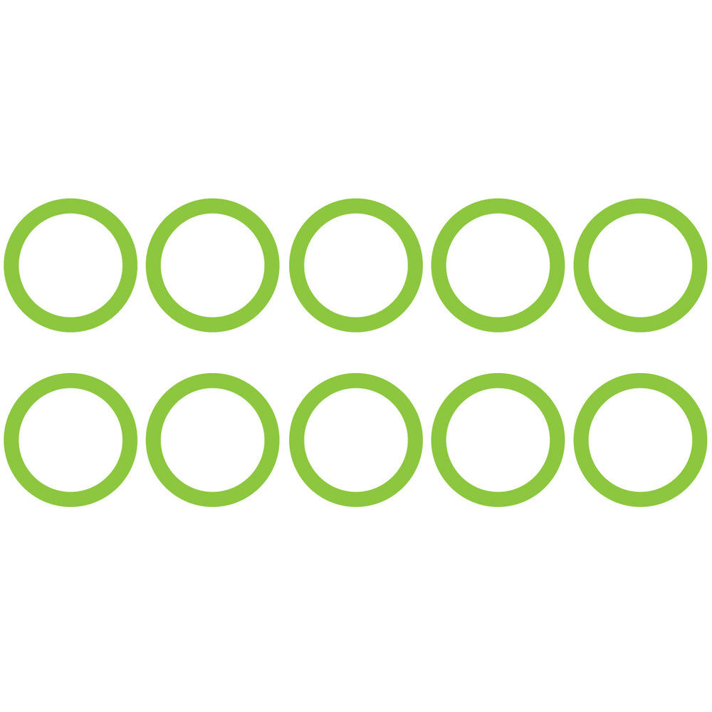 10 Pk Green HNBR O-ring - FS6 Oval Suction/dischar MT0030-10