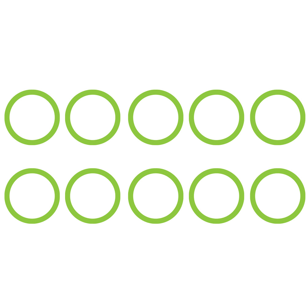 10 Pk Green HNBR O-ring - Gm Oval Suction/discharg MT0036-10