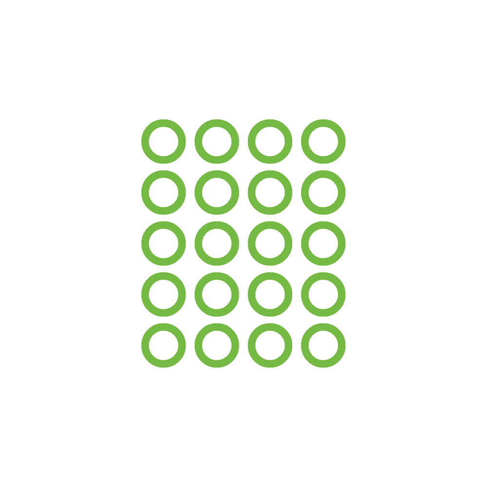 20 PK GREEN HNBR O-RING - #6 (3/8in) SPRINGLOCK MT0160