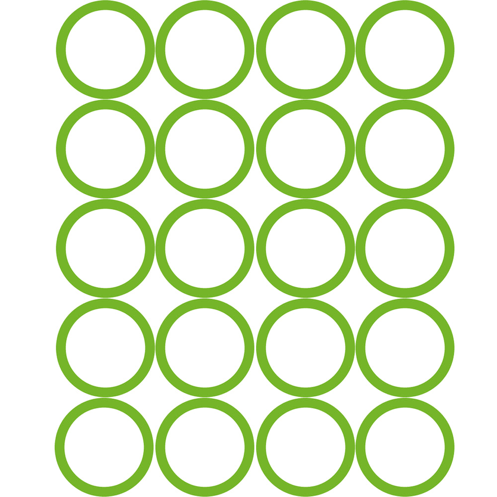 20 PK GREEN HNBR O-RING - #12 (3/4in) SPRINGLOCK MT0163