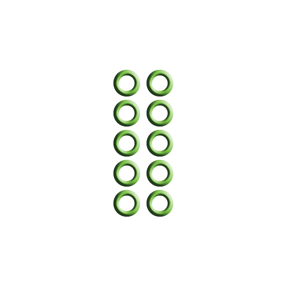 10 PK GREEN HNBR O-RING - #6 (3/8in) CAPTURED MT0236-10