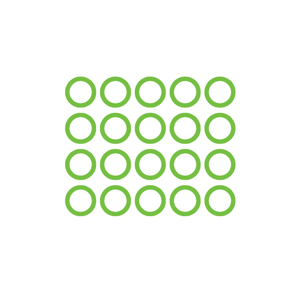 20 Pk Green HNBR O-ring - R134A (m12-1.5) Cycling MT0245