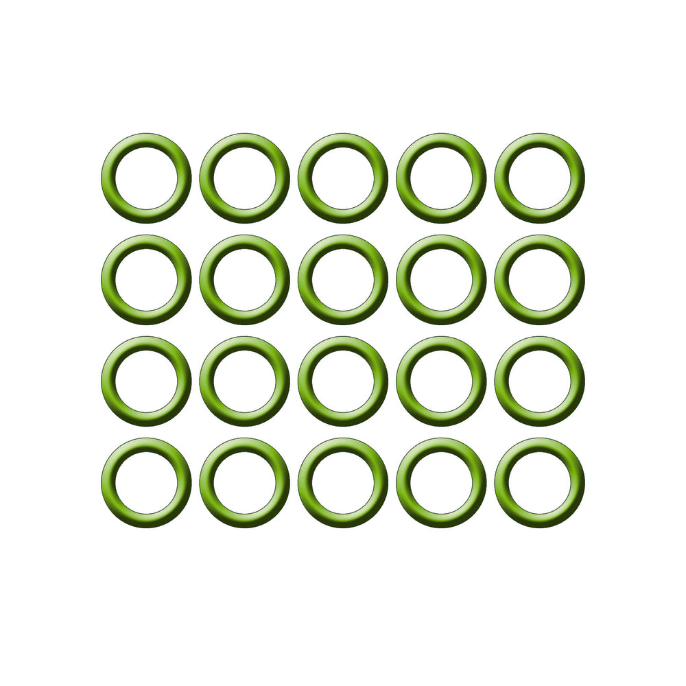 20 Pk Green HNBR O-ring - #10 (5/8") P-nut MT0274