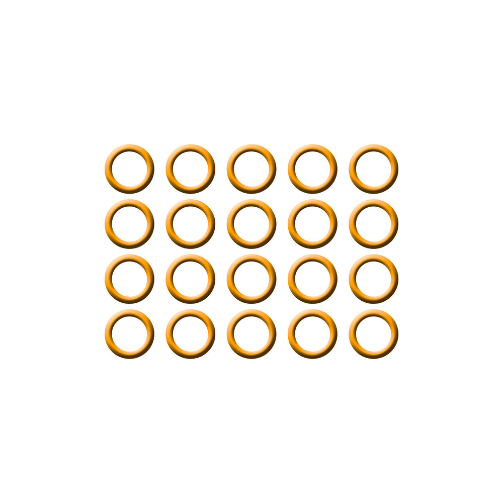 20 Pk Orange HNBR O-ring MT1179