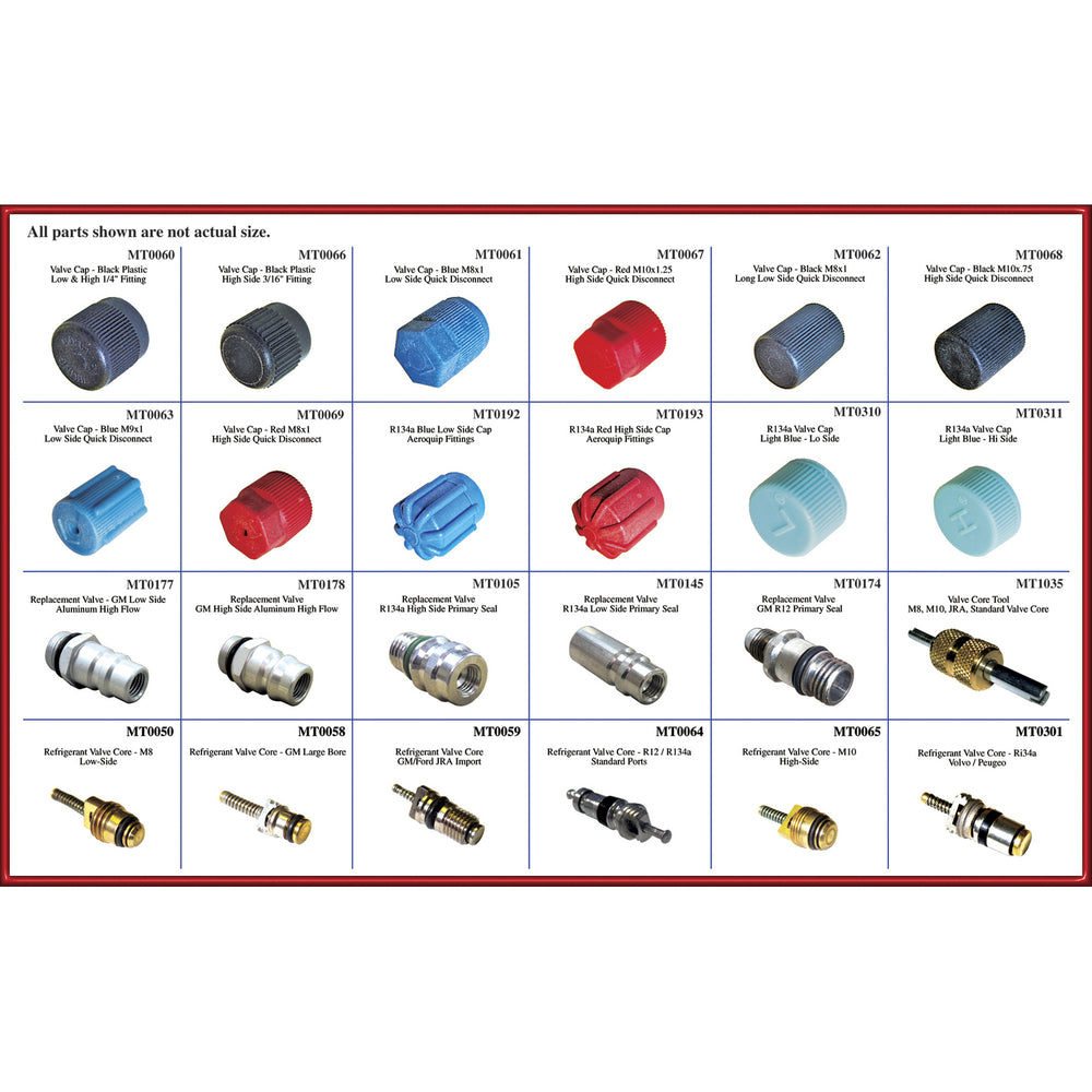 24 Compartment Kit-caps Primary Seals & Valve Cor MT9615