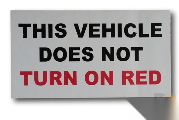 No Turn On Red Decal IH-NTOR