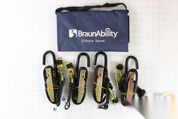 RESTRAINTS W / C M-203-L30-Q 'STRAINT' PREPACKAGED - QTY 4 - IN BELT BAG WITH USER INSTRUCTION DECAL 29012