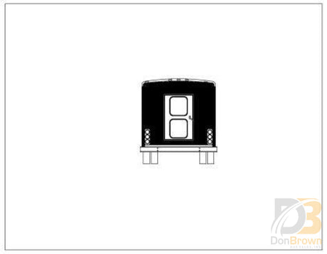 Starquest Rear Cap W/door Fiberglass 2010 And Before 30009408 Bus Parts