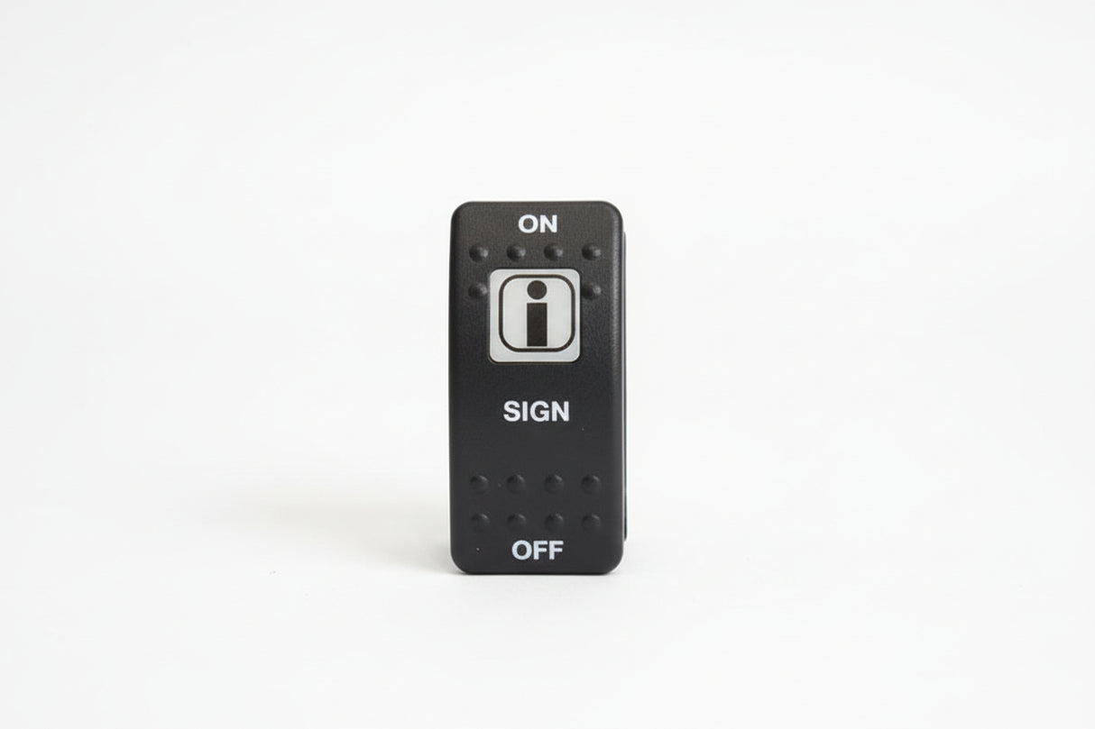 Switch Sign On Off Black Cap Bus Parts