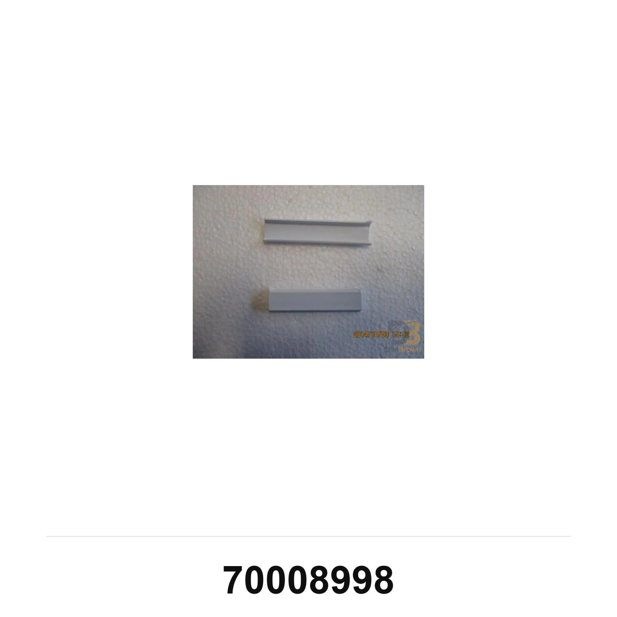 White Plastic Insert, Comes IN 12' Sections, 2010 and Before, Horizontal Molding 70008998 - Don Brown Bus Parts