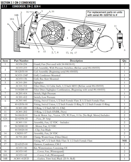 Drier Filter (W/ Sightglass) 14-00288-00 Air Conditioning