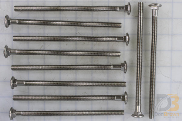 10 Pk / Bolt - Carr 3/8 - 16 X 7’/Nickel Shipout 34478 - 10Ks Wheelchair Parts