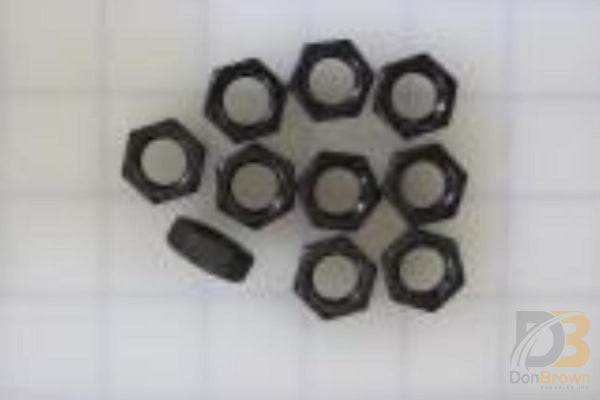 10 Pk / Nut - 1/2 - 20 Hex Jam - Aut/Blk. 83022 - 10Ks Wheelchair Parts