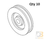10 Pk / Pulley/ Wire Rope - 1.25 Id X.375 W 0.192 Groove Kit Shipout 503121 - 10Ks Wheelchair Parts